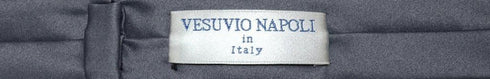 Vesuvio Napoli Narrow NeckTie Extra Skinny CHARCOAL GREY Men's 1.5" Neck Tie...