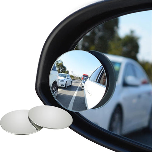 Blind Spot Mirror, 2"" Round HD Glass Frameless Convex Rear View Mirrors Exterior Accessories with Wide Angle Adjustable Stick for Car SUV and Tru...