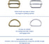 60 Pieces Silver and Brown Metal Buckles Ring with 40 Pieces Slide Buckles and 20 Pieces D-rings for Handbag Pet Collar Sewing or DIY Craft Ideas ...