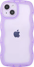 for iPhone 14 Case, Cute Kawaii Curly Wave Frame Shape Soft TPU Silicone Phone Case with iPhone 14, Shockproof Protective Phone Cover for Women Gi...