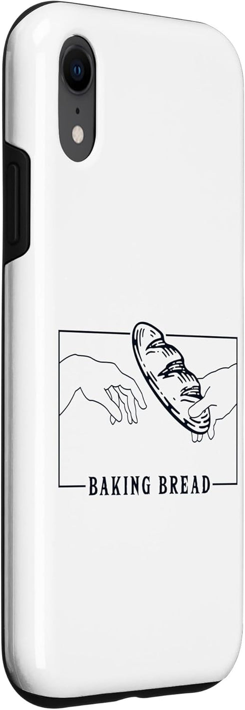 iPhone XR Michelangelo Creation of Adam Baking Bread Lover Bread Baker Case...