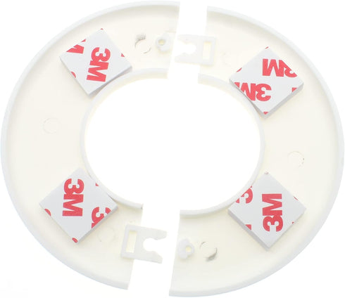 FDXGYH 2 Pcs ID 2.0 Inch ABS Wall Split Flange Self-Adhesive tape Round Escutcheon Plate Cover for Water Pipe Faucet Decoration Accessories [White...