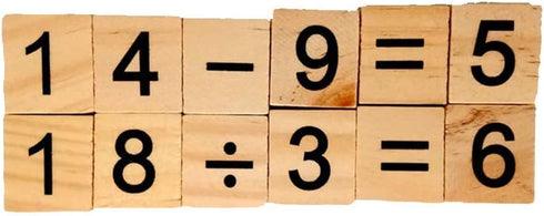 100pcs Wood Tiles Numbers and Symbols Wooden Pieces for Word Game Board of Education Games Crafts,Pendants...