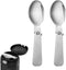 2pcs Replacement Spoons Compatible with Thermos Funtainer 10oz Food Jar, 304 Stainless Steel Metal Folding Spoon Foldable Utensils Portable Spoon ...