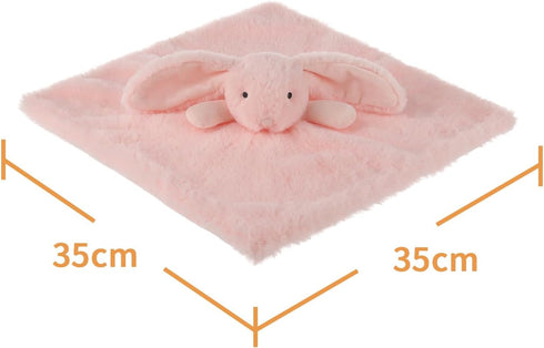 Apricot Lamb Stuffed Animals Blush Bunny Rabbit Security Blanket Infant Nursery Character Blanket Luxury Snuggler Plush Baby Lovey(Blush Bunny)...