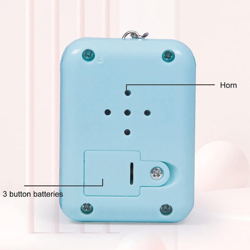1Pc Blue Micro Player Mini Arcade Machine with Keychain, 26 Classic Game Modes Support Music Mini Building Block Game Console Plug and Play Video ...