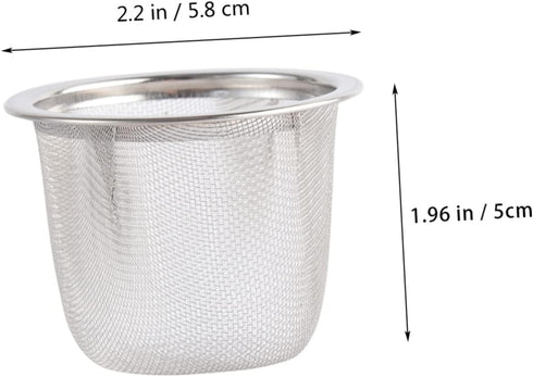 8pcs Mini Kettle Cooking Infuser Tea Diffuser Tea Filter Mesh Coffee Machine Accessories Tea Strainer Filters Steel Tea Strainer Filter Tea Kettle...