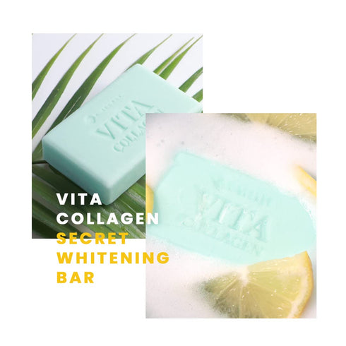 KSECRET Vita Collagen Whitening Bar, 110g / 3.88oz. | Korean Skincare | Brightening Facial Cleanser, Dark Spot Corrector, Even Tone Cleansing Soap...