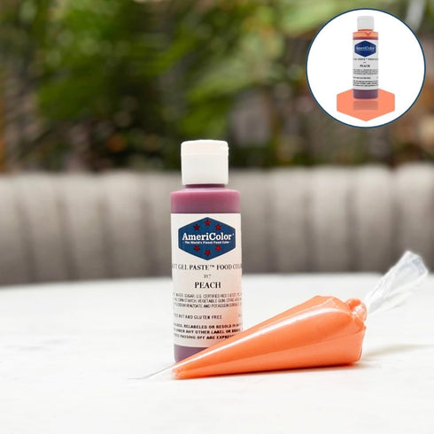 PEACH SOFT GEL PASTE 4.5 OZ Cake Decorating...