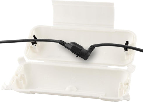 RESTMO Outdoor IP44 Waterproof Connection Box, Weatherproof Electrical Extension Cord Cover, Safety Seal Enclosure to Protect Holiday Decorations,...