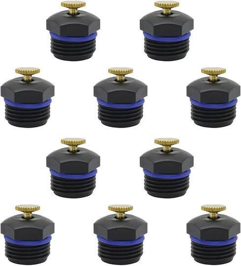 10 Pcs Garden Misting Nozzles 1/2" Adjustable Garden Lawn Water Spray Misting Nozzle 360-rotating Agricultural Lawn Watering Atomizing Greenhouse ...