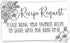 m&h invites 50 Modern Floral Bridal Shower Recipe Request Cards - Invitation Inserts...
