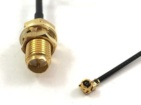 433mhz Antenna 3dbi Hotspot rp-Sma Male Connector with ufl ipx to rp-Sma Female Pigtail Antenna Wifi Cable 15cm ?pack of 2 ?...