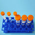 Test Tube Rack, Centrifuge Tube Holder (2 Pack - Blue and Orange) for 10ml, 15ml, 50ml, Detachable Plastic Stand, 28 Well...