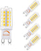 G9 led Bulb Dimmable 4W Natural Daylight White 4000K,Equivalent to 40W Halogen Light, 450Lm 120V AC CRI> 85,No Strobe, Ceramic Bi Pin Base, G9 Bul...