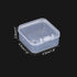 PATIKIL 4.5x4.5x2.5in Clear Storage Box with Hinged Lid, 6Pack Plastic Stackable Rectangle Organizer Container for Bead Jewelry Small Item Art Cra...