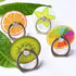 Crystal Flower Fruit Shape Ring Stent 360°Rotation Finger Ring Grip Cell Phone Ring Holder Stand (Strawberry)...