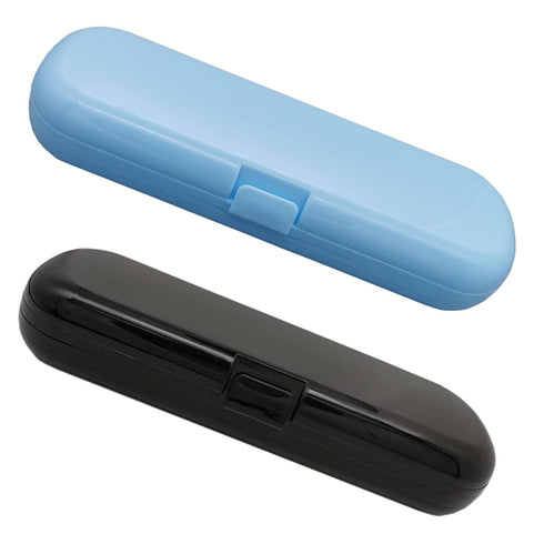 2 Pcs Electric Toothbrush Travel Case, Portable Travel Toothbrush Holder for Electric Toothbrush Set (Blue and Black)...