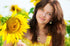 Antique Gold Sunflower Dangle Earrings Sunflower Necklace Jewelry Set (Antique gold)...