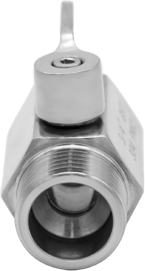 Stainless Steel Garden Hose Shut Off Valve 3/4" GHT Thread Heavy Duty Ball Valve Connector...