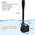 15W 220 GPH Submersible Fountain Pump with LED Light, Ultra Quiet Adjustable Water Pump (800L/H) for Water Feature, Hydroponics, Garden, Pond, Aqu...