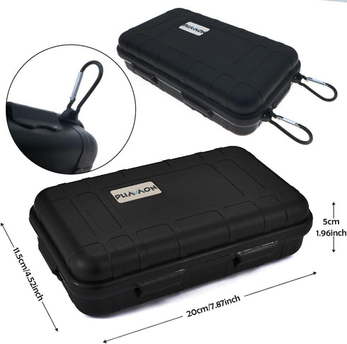 Waterproof Dry Storage Box Protective Case Outdoor Sports Survival Equipment Sealed Box with 2 U-Shape Buckle for Fishing Camping Hiking EDC Tools...