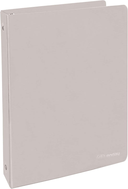 1 Inch 3 Ring Binder 1” Binder Grey Clear View Cover with 2 Inside Pockets, Colored School Supplies Office and Home Binders – by Enday...
