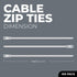 Black Zip Ties with Screw Holes- Multipurpose, Heavy Duty Cable Ties for Binding, Packing & Mounting Cables Wires, Garden Fences, Plant Branches a...