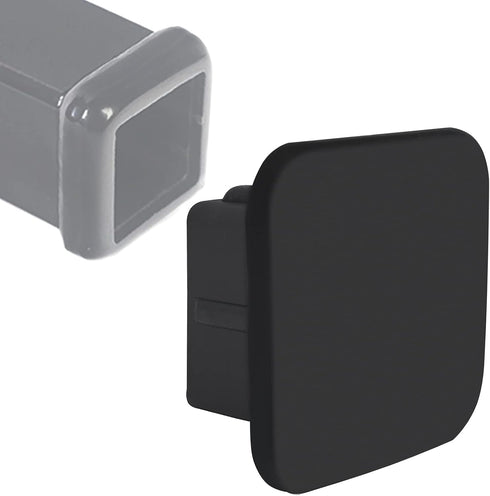 2 Inch Trailer Hitch Cover Black Rubber Tow Receiver Tube Plug Cap Fits for Any 2" x 2" Square Receiver Tube Fits for Class 3 4 5 to-yota F-ord G-...