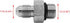 (4-PACK) 6400-04-05-O Hydraulic Hose Adapter Fitting 1/4" Male JIC 37° Flare (7/16"-20UNF) × 5/16" Male O-Ring Boss (1/2"-20UNF) SAE Straight Pipe...