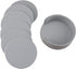 6 Pieces Grey Coasters, Coasters for Drinks with a Holder Cup Mat Pad Protect Furniture from Coffee or Tea Marks(Grey, Round)...