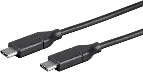 Monoprice Essentials USB-C to USB-C 2.0 Cable - 480Mbps, 5A, 26AWG, 4m (13.1 ft) Black...