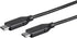 Monoprice Essentials USB-C to USB-C 2.0 Cable - 480Mbps, 5A, 26AWG, 4m (13.1 ft) Black...