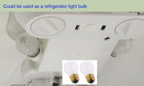 8009 Light Bulb for Refrigerator Oven - 130V 40W Replacement Bulbs for Whirlpool GE Kenmore Frigidaire Amana KitchenAid Refrigerator Freezer - Oven Light Bulb for Whirlpool GE Kenmore Oven - 2PCS