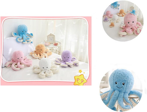 JOSON Cute Octopus Plush Toys, Soft Octopus Stuffed Animals, Girls and Boys Adult Birthday (16 Inch, Blue)...