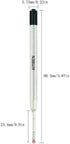3.9'' ballpoint pen refill, replaced stylus and ballpoint pen metal refill, smooth writing ballpoint pen refill (black, 6 Pack)......