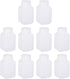 PATIKIL 12 Pcs 60ml Reagent Bottles, HDPE Wide Mouth Round Bottles with Screw Cap for Lab Water Reagent Liquids Solid Sample Storage Seal, White...