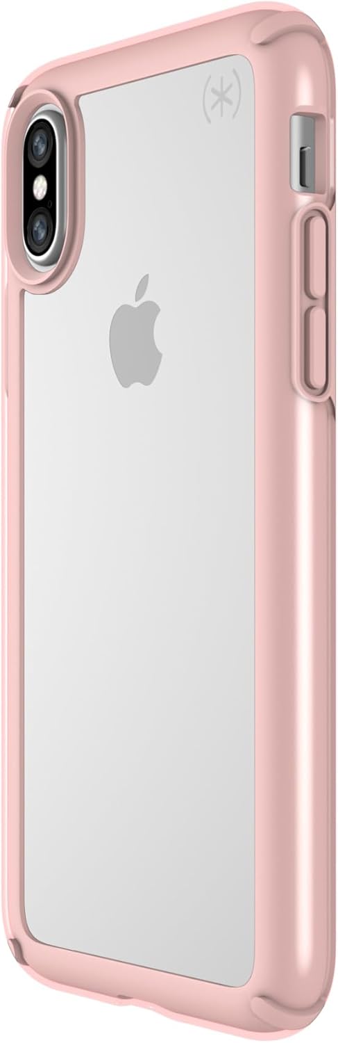 Speck Products Presidio Show iPhone Xs/iPhone X Case, Clear/Rose Gold...