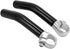 Dilwe VGEBY1 Handlebar End, 1 Pair Aluminum Alloy Handlebar Grip End End with Stopper for 22.2mm Handlebar Replacement(Black)...