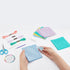 FREEBLOSS 5 Set Sashiko Coasters DIY Kit with Instructions Sashiko Kit for Beginners 5 Colors Sashiko Embroidery Coasters for Housewarming Gift......