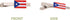 Desert Cactus Puerto Rico State Flag Tie Bar Made of Metal Souvenir Rectangle (Silver Tie Bar)...