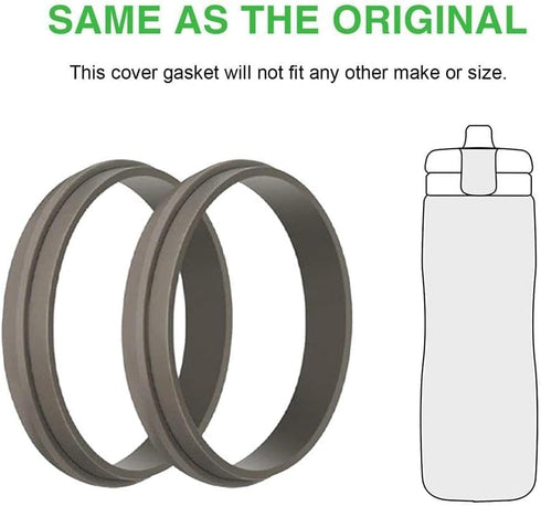 4pcs Black Replacement Gasket for Gatorade Water Bottle Silicone Lid Seal Ring Replacement Accessories Part for Gatorade Gx Cookware...
