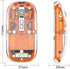 Transparent Wireless Mouse BT5.1/2.4G Bluetooth Mouse Rechargeable Mute Mouse for Mac,iPad,MacBook,Laptop,PC(Orange)...