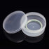 20Pack Round Clear Frosted Plastic Bead Storage Containers Box Case with Screw Top Lids,Cylinder Stackable Bead Containers for Make Up,Eye,Pills,G...