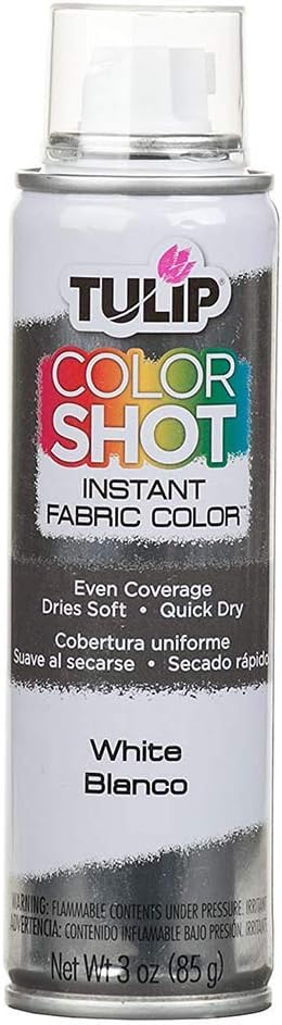 Tulip ColorShot Instant Fabric Spray Color 3oz. White...