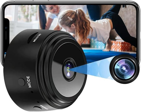 KFK Hidden Spy Camera,1080P Wireless Mini WiFi Nanny Cam Smart Home, Pet Dog Camera Indoor Outdoor Baby Camera 1080P Remote Portable,Secret House ...