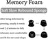 Memory Foam Ear Tips Compatible with JBL Tune 230NC TWS Earbuds, Foam Ear Buds Noise Cancelling Ear Cap Ear Plug Eartips, LMS 3 Size 3 Pairs,Black...