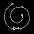 925 Sterling Silver Adjustable Anklet Barefoot Sandal Beach Foot Chain Cute Love Key Zircon Pendant Adjustable Chain Anklet Bracelet...