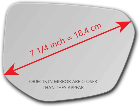 New Replacement Mirror Glass with Full Size Adhesive for 2016-21 Honda Civic 2019-21 Insight Passenger Side View Right RH...