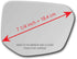 New Replacement Mirror Glass with Full Size Adhesive for 2016-21 Honda Civic 2019-21 Insight Passenger Side View Right RH...